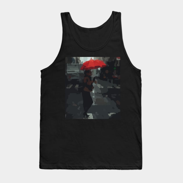 Rain in the city l Tank Top by Artprintzilla